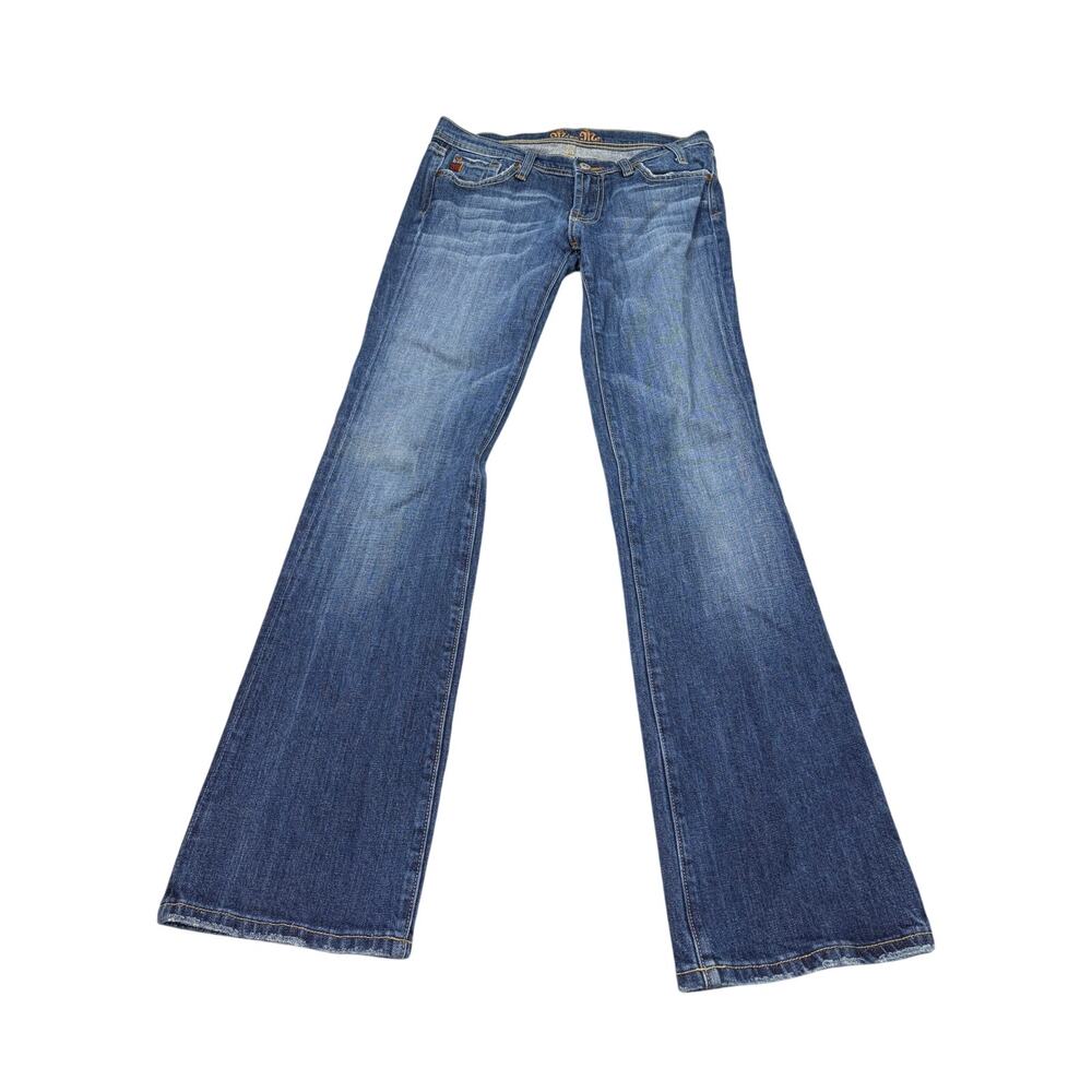 VTG Y2K Miss Me low rise dark rinse bootcut jeans. Size 29. retro,